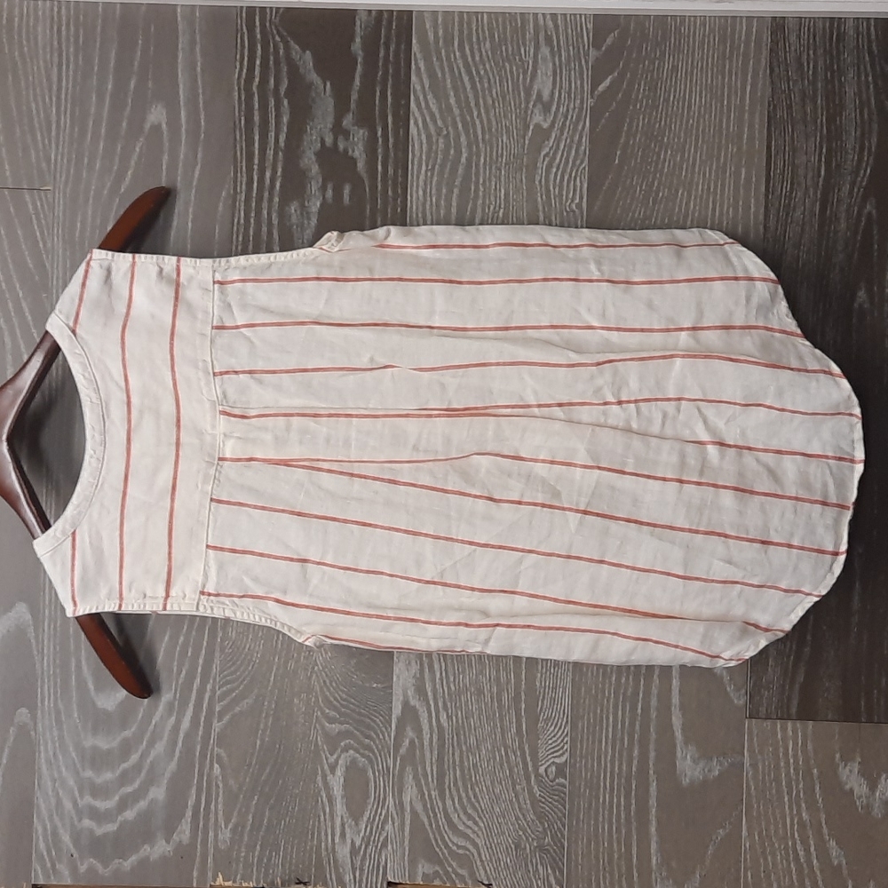 C&C California 100% Linen Button Up Tank Top - image 3